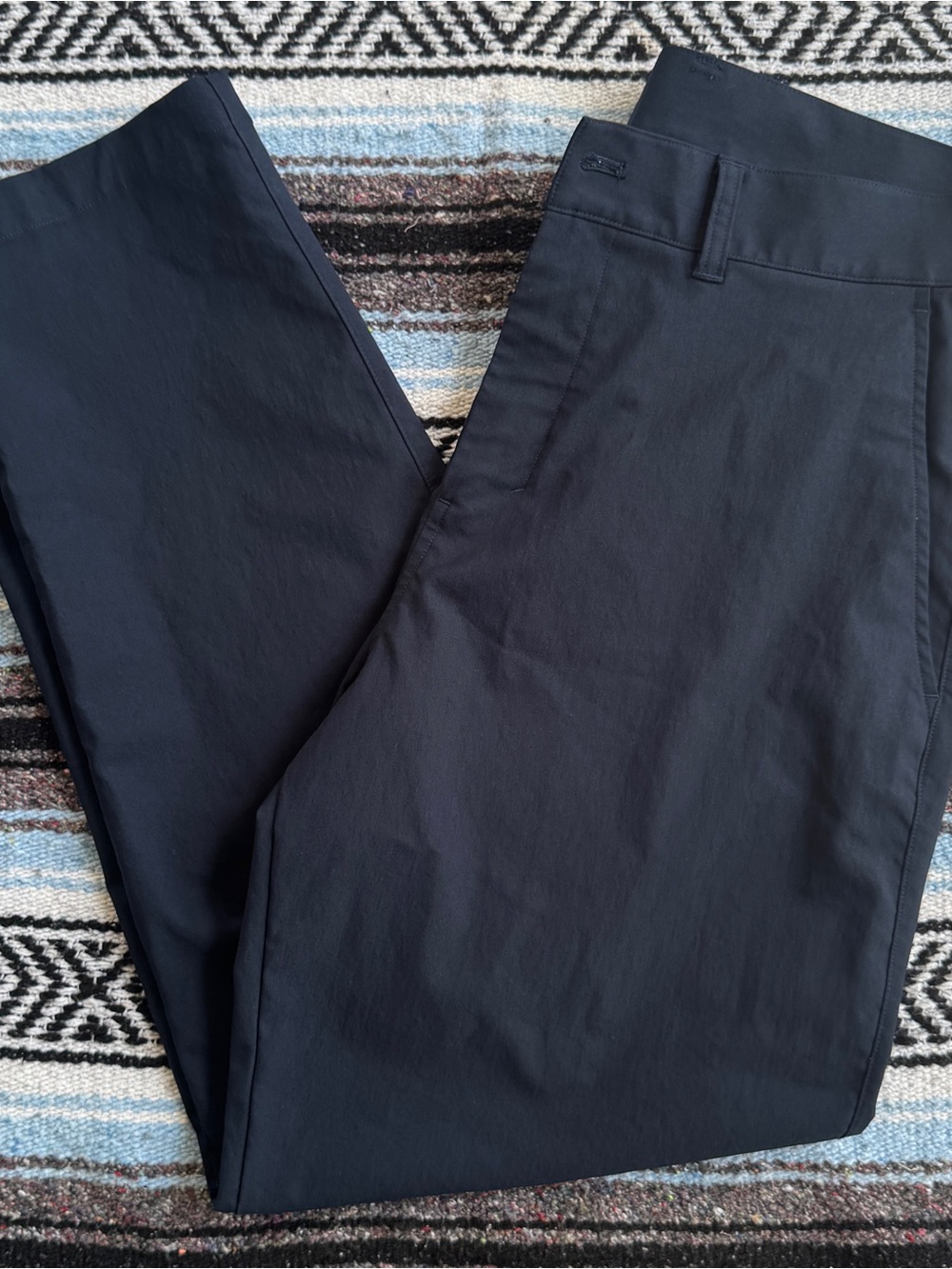Lululemon Relaxed Tapered Trouser Men's 34 Navy Blue Stretch Pants